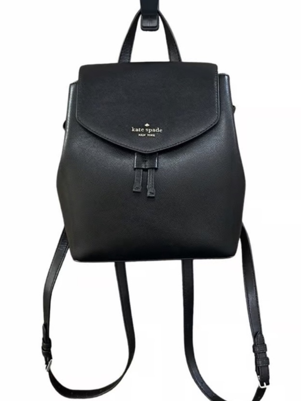 kate spade Black Saffiano Leather Backpack